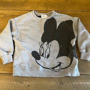 18-24M Zara Minnie Mouse sweatshirt